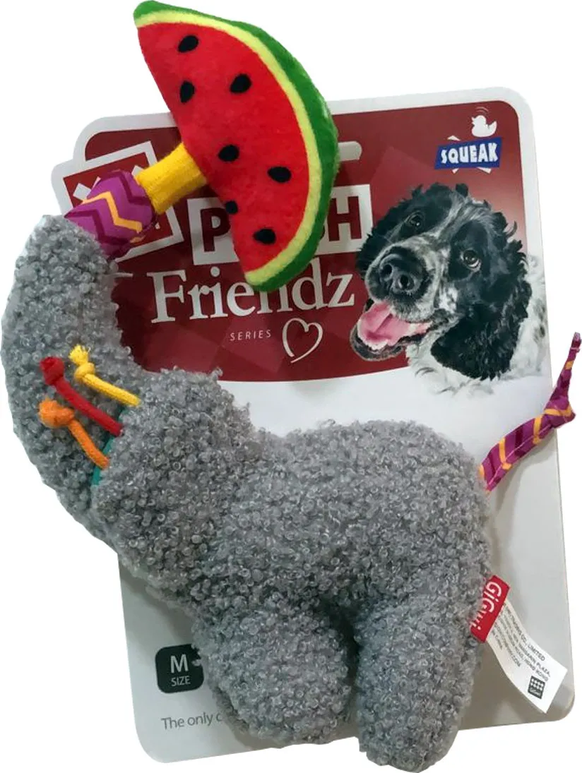 GiGwi Plush Friendz Elephant with Watermelon