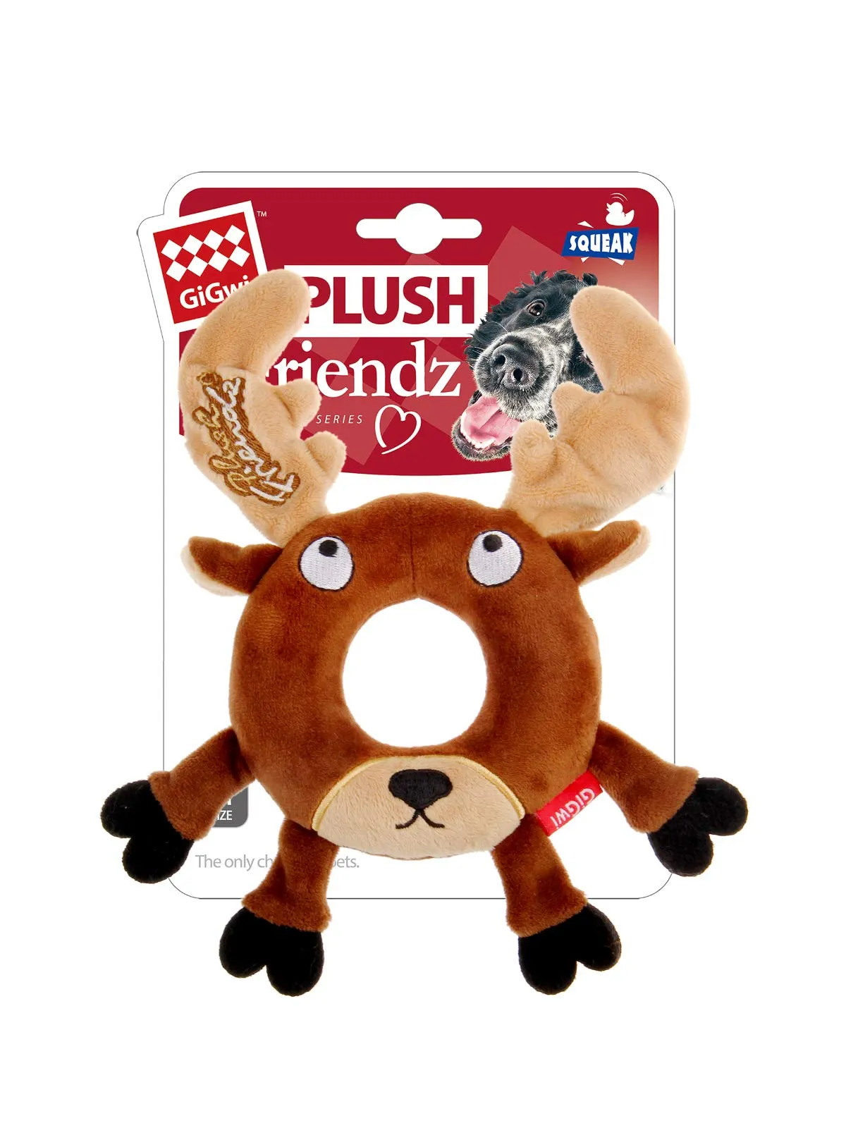 GiGwi Plush Friendz Ring Deer
