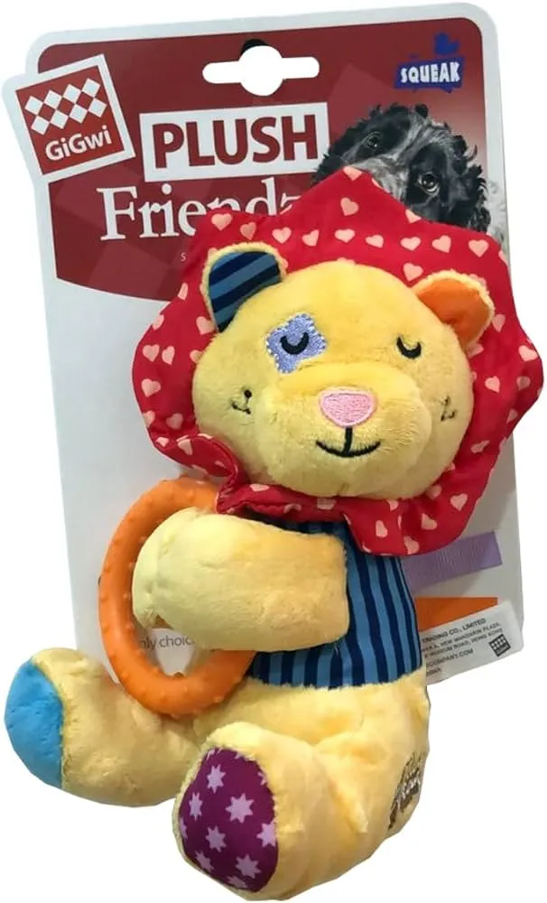 GiGwi Plush Friendz Ring Lion