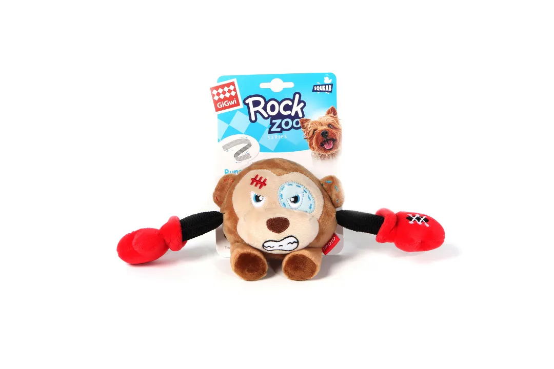 GiGwi Rock Zoo King Boxer Monkey