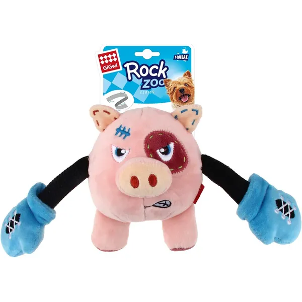 GiGwi Rock Zoo King Boxer Pig