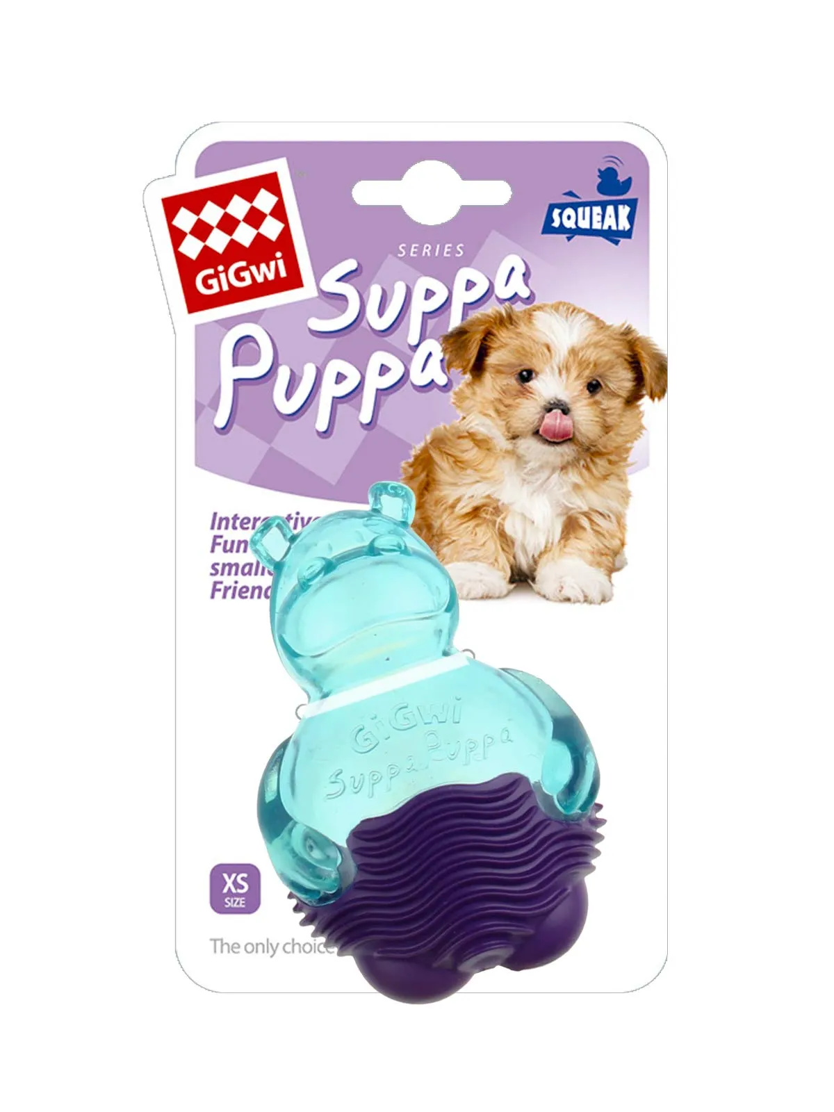GiGwi Suppa Puppa Hippo Blue