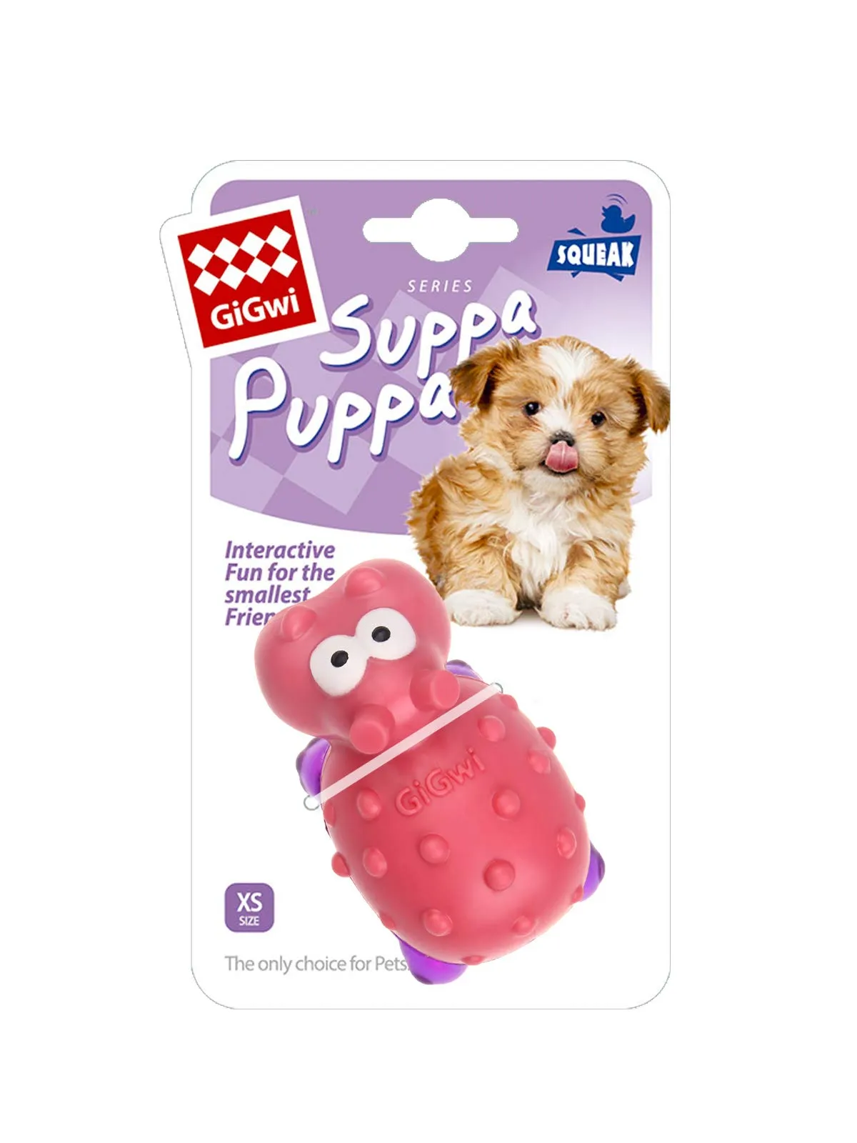 GiGwi Suppa Puppa Hippo Pink