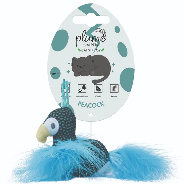 M-Pets Plume Peacock Catnip Toy