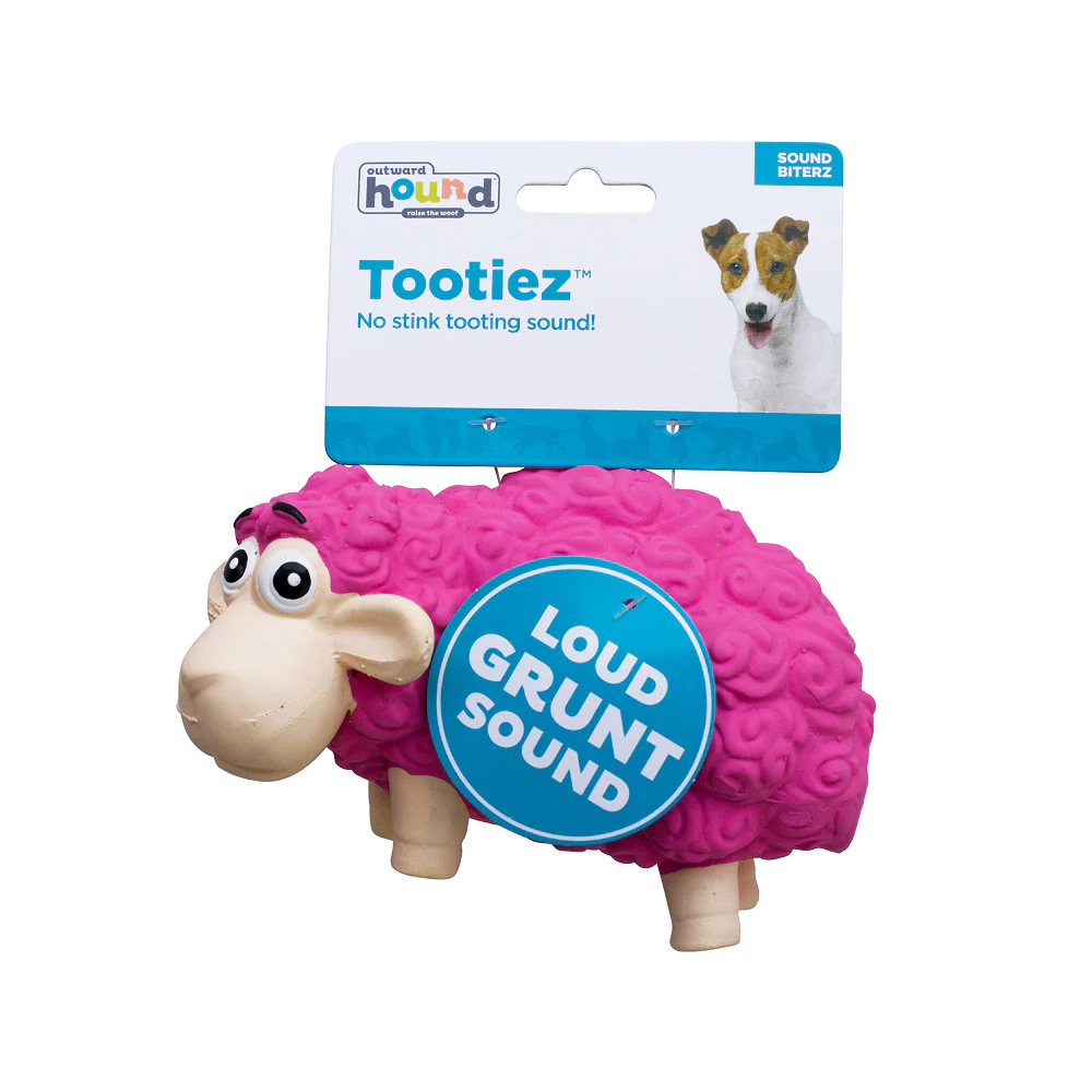 Outward Hound Tootiez Sheep Latex Rubber Toy for Dogs