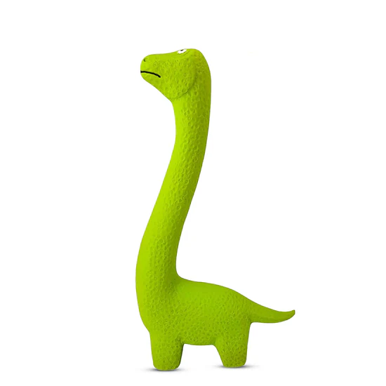 Squeeezys Latex Dino Dog Toy