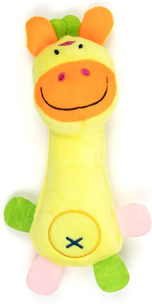 TLC Giggles Squeaky Plush Toy For Puppies & Small Dogs