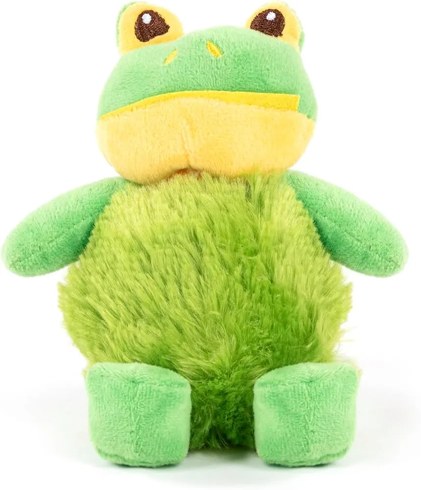 TLC Snuggle Frog Squeaky Plush Toy For Puppies & Small Dogs