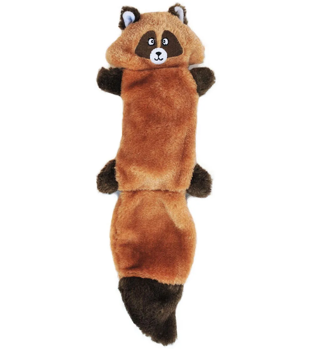 Zippy Paws Zingy Raccoon Plush Toy for Dogs