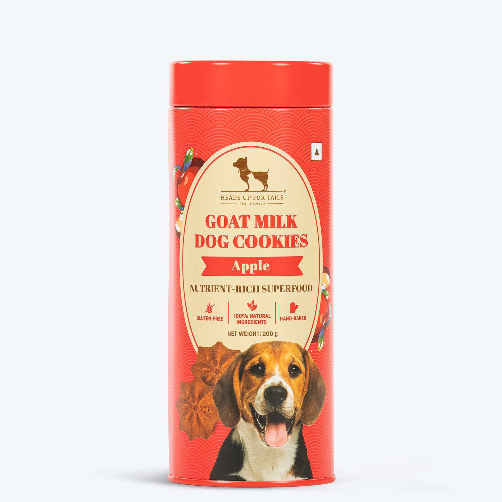 Heads Up For Tails Goat Milk Apple Cookies Gluten Free Dog Treats