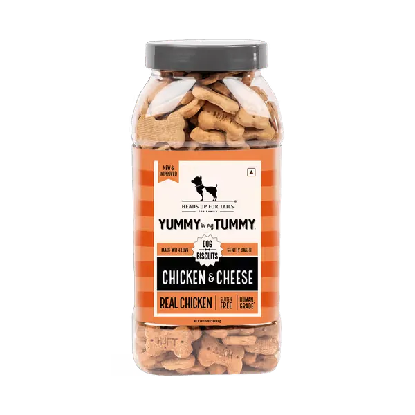 Heads Up For Tails Yummy In My Tummy Chicken & Cheese Gluten Free Dog Biscuits