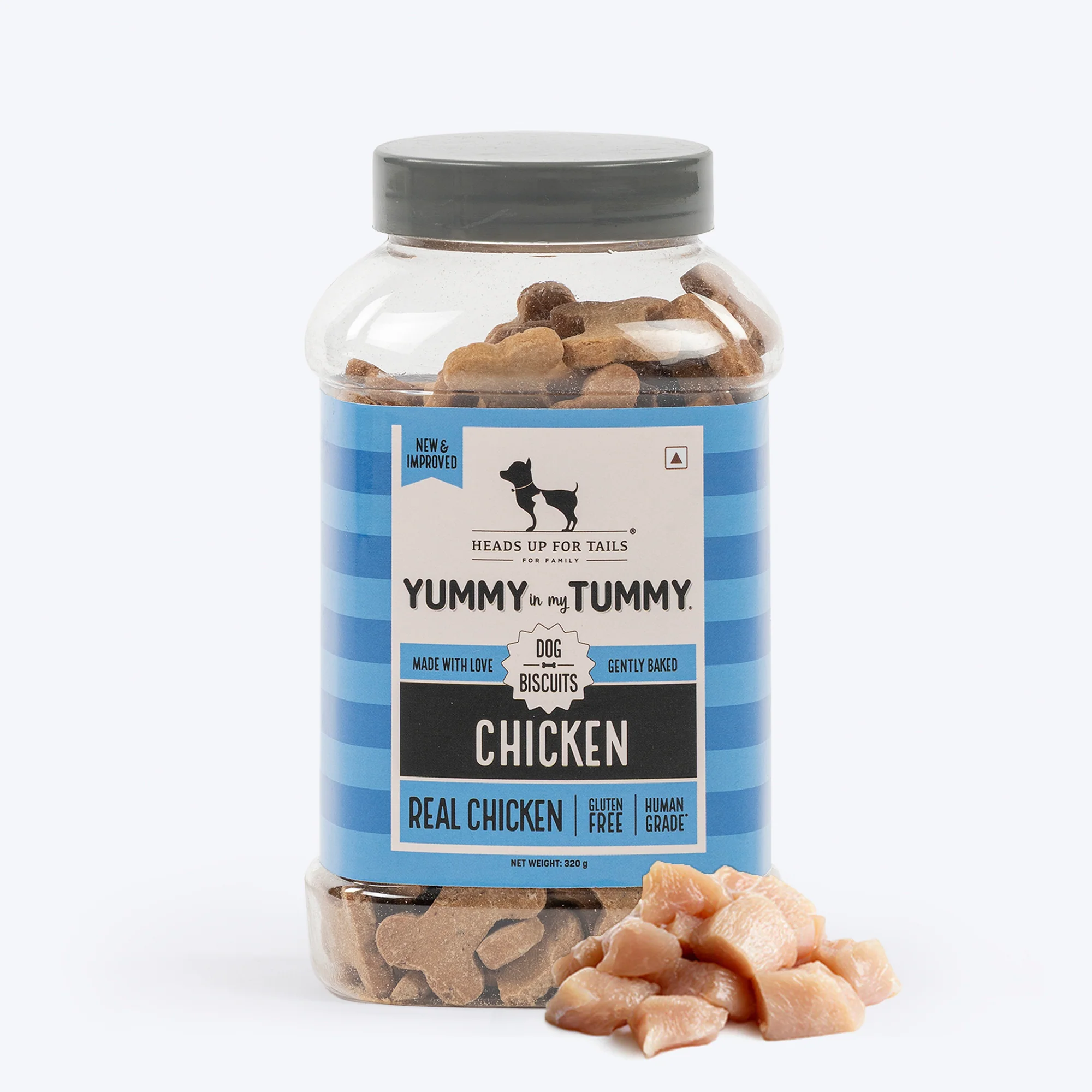 Heads Up For Tails Yummy In My Tummy Chicken Gluten-Free Dog Biscuits