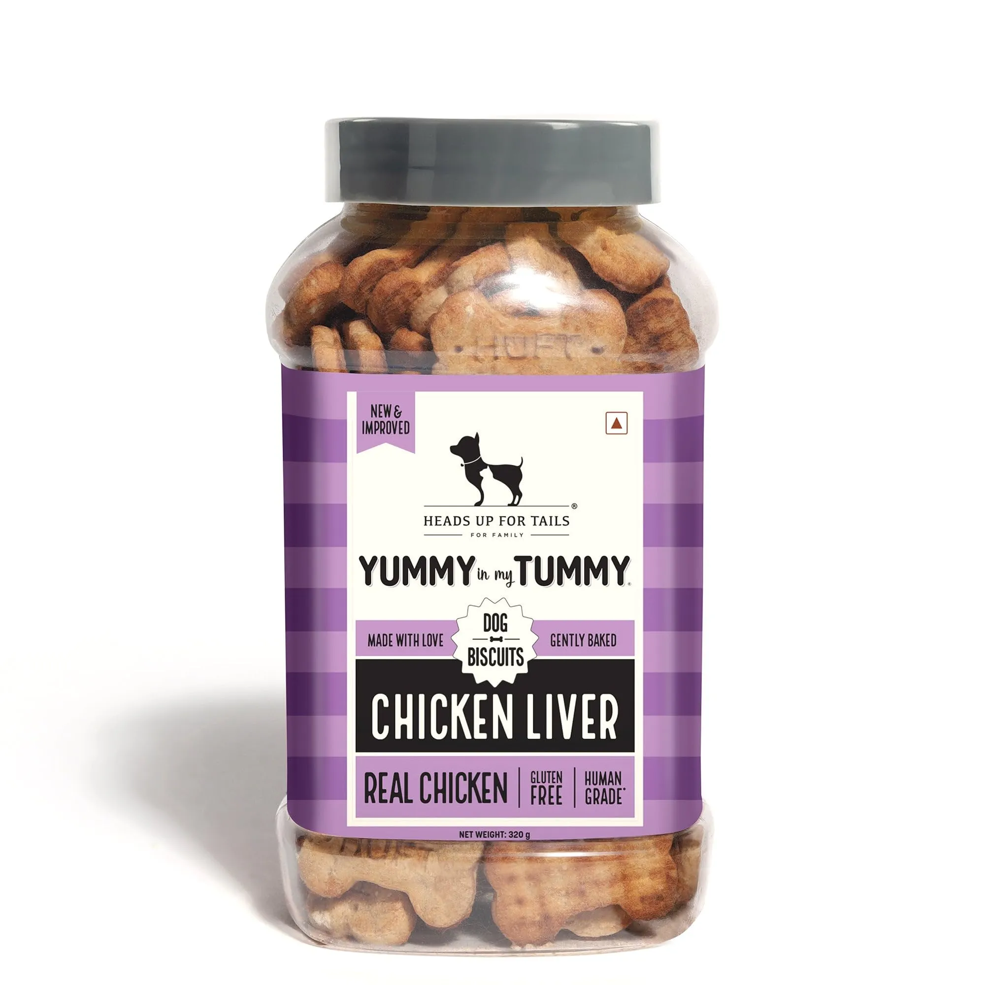 Heads Up For Tails Yummy In My Tummy Chicken Liver Gluten Free Dog Biscuits