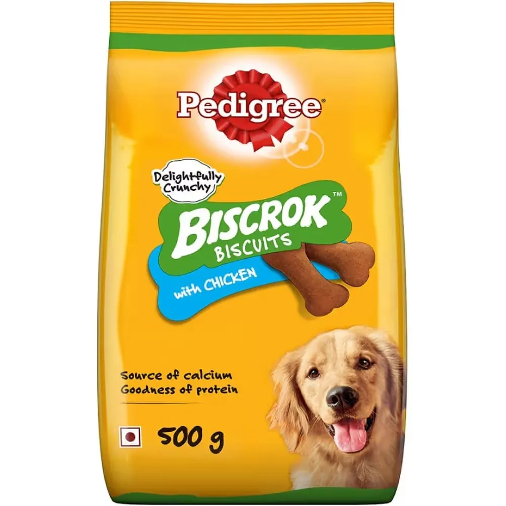 Pedigree Biscrok Biscuits with Chicken Flavour