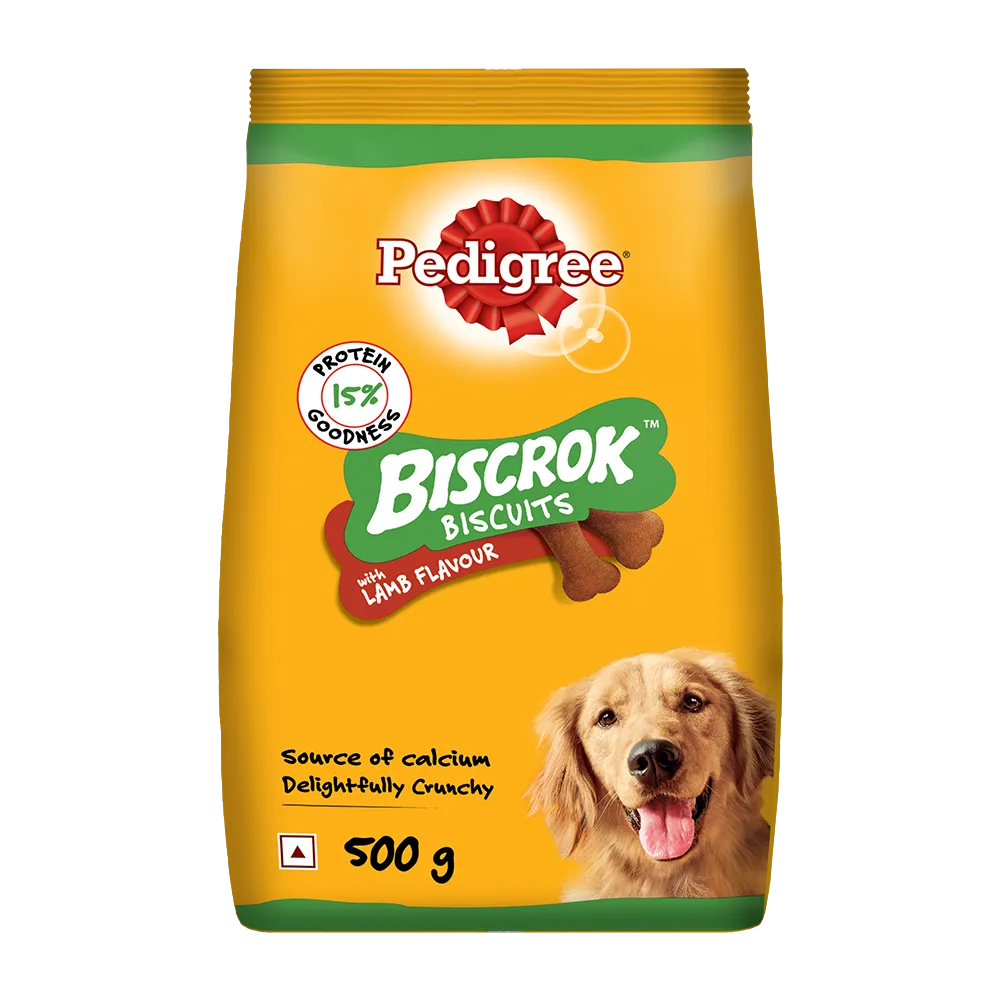 Pedigree Biscrok Biscuits with Lamb Flavour