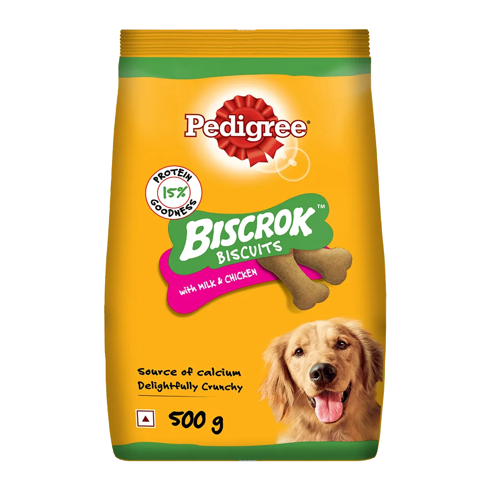 Pedigree Biscrok Biscuits With Milk & Chicken Flavour
