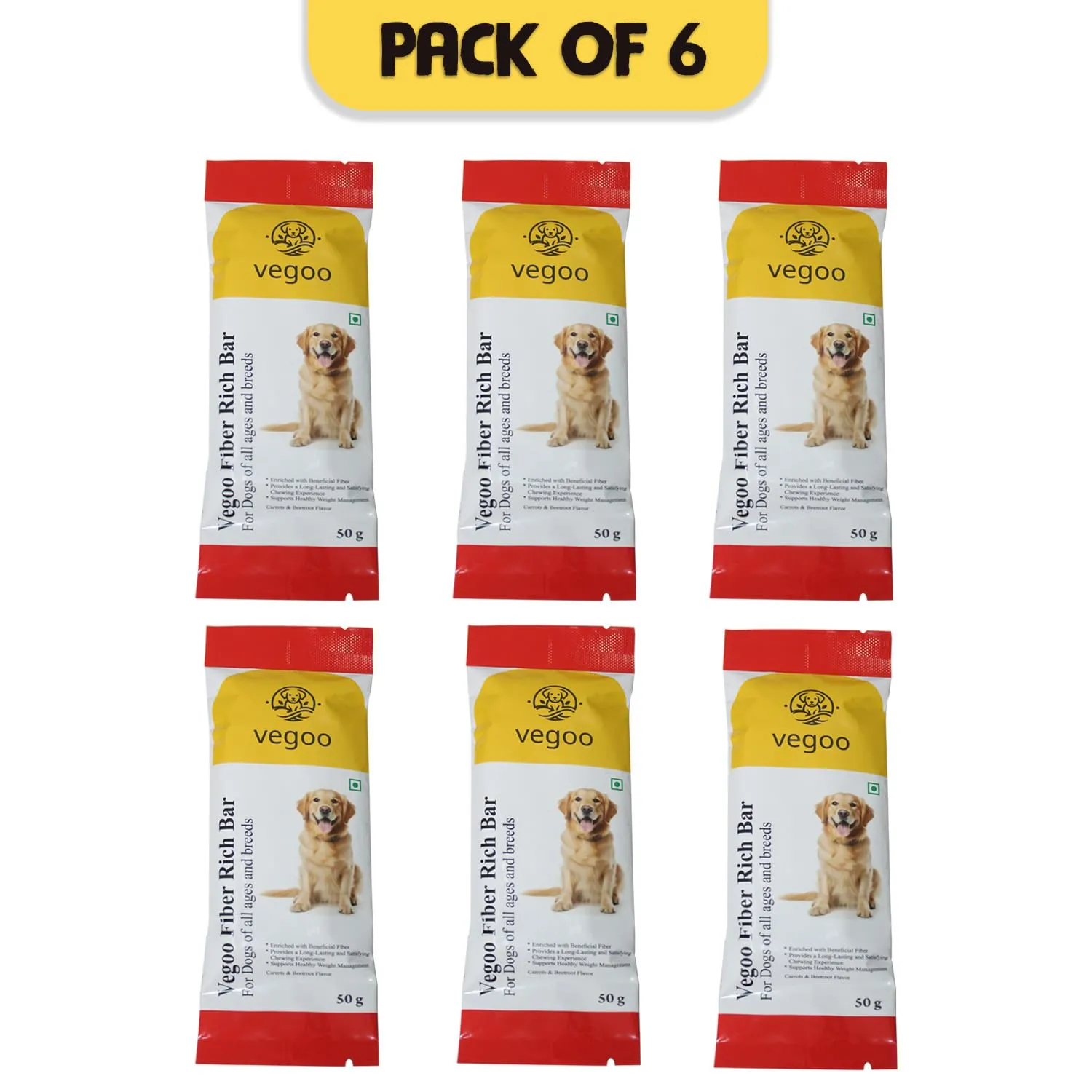 Veego Fiber Rich Bar Suitable for Dogs of All Breeds and Stages