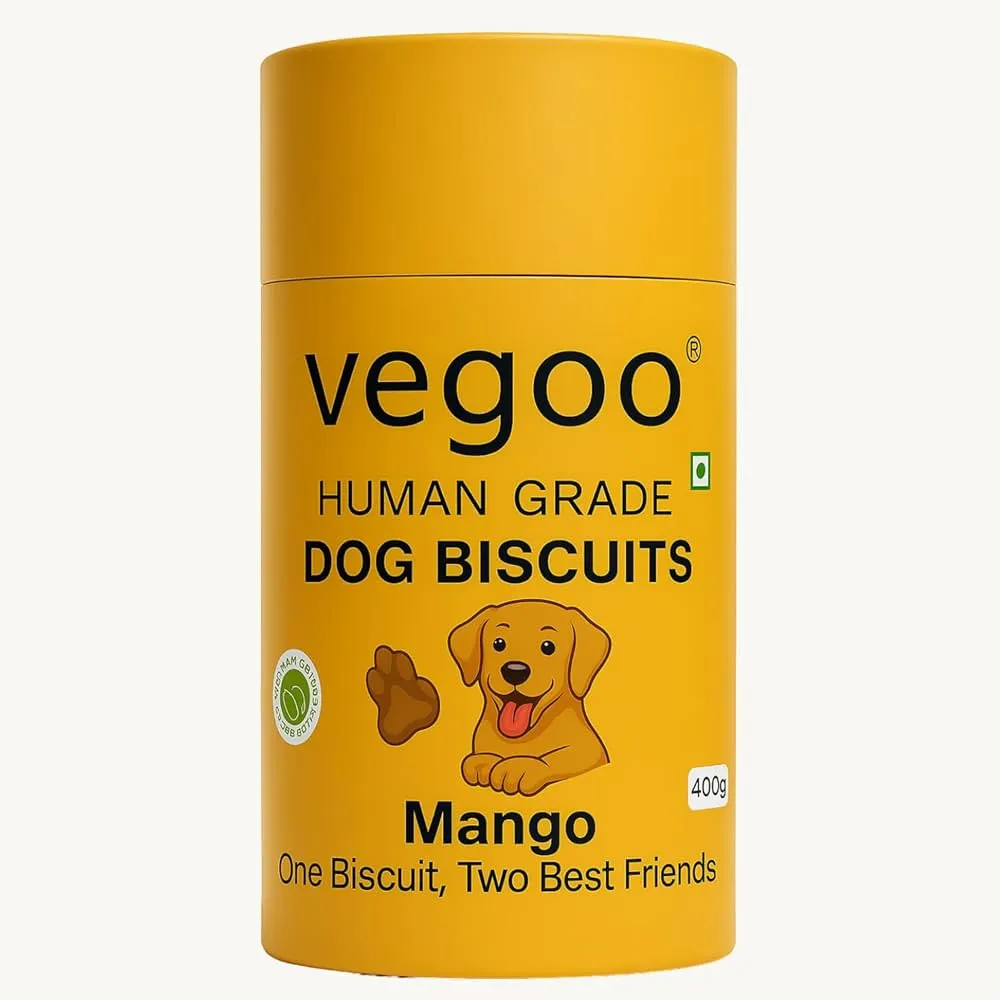Vegoo Human Grade Dog Biscuits Mango Flavor