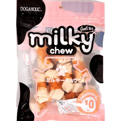 Dogaholic Milky Chew Bone Style Chicken Treat For Dog