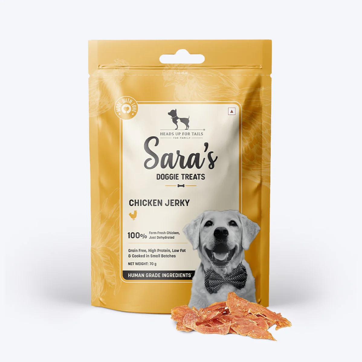 Heads Up For Tails Sara's Doggie Treats Chicken Jerky
