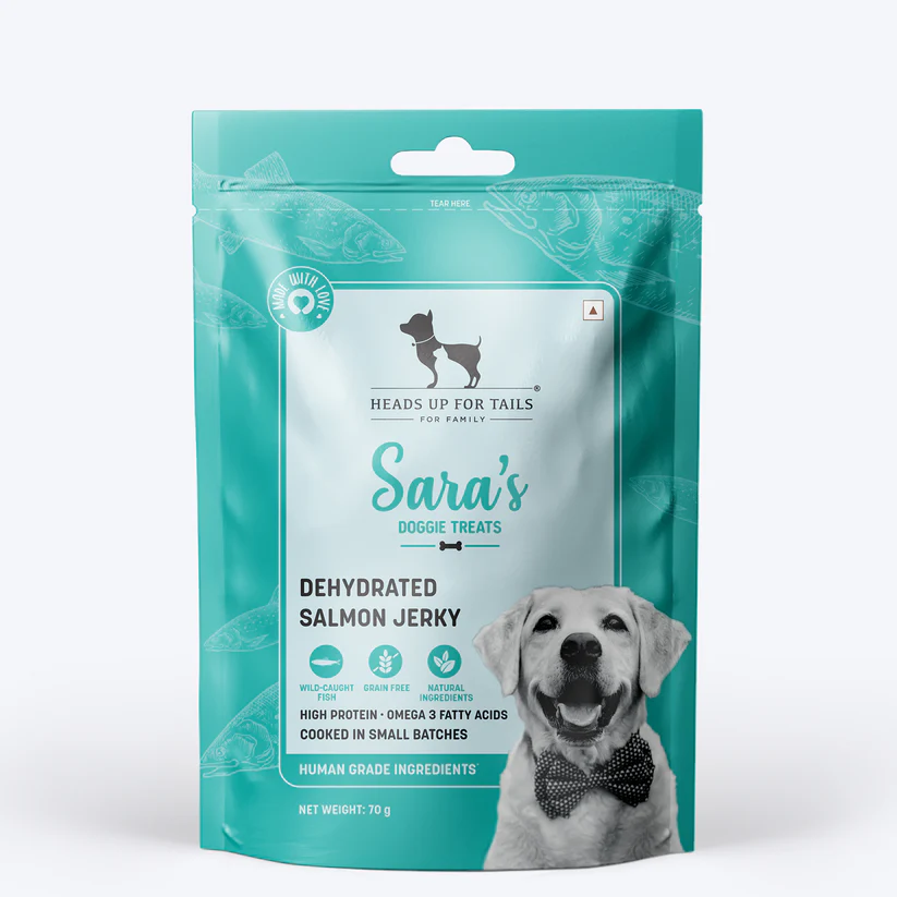 Heads Up For Tails Sara's Doggie Treats Dehydrated Salmon Jerky