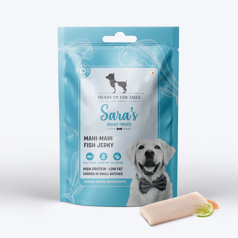 Heads Up For Tails Sara's Doggie Treats Mahi Mahi Fish Jerky