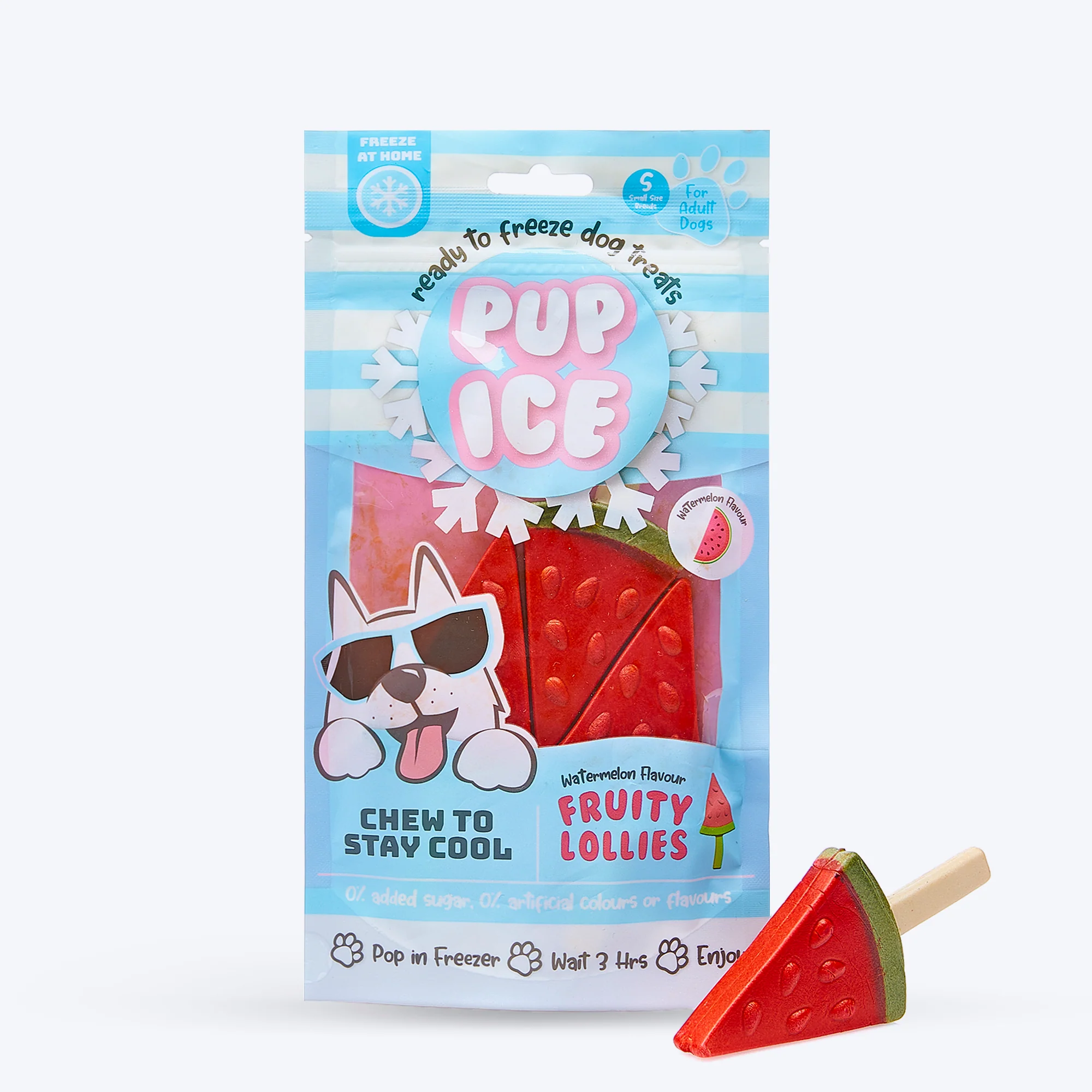 Pup Ice Rocket Lollies Watermelon Ready To Freeze Treat For Adult Dog