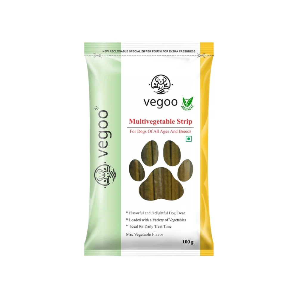 Vegoo Multivegetable Strip Dog Treats