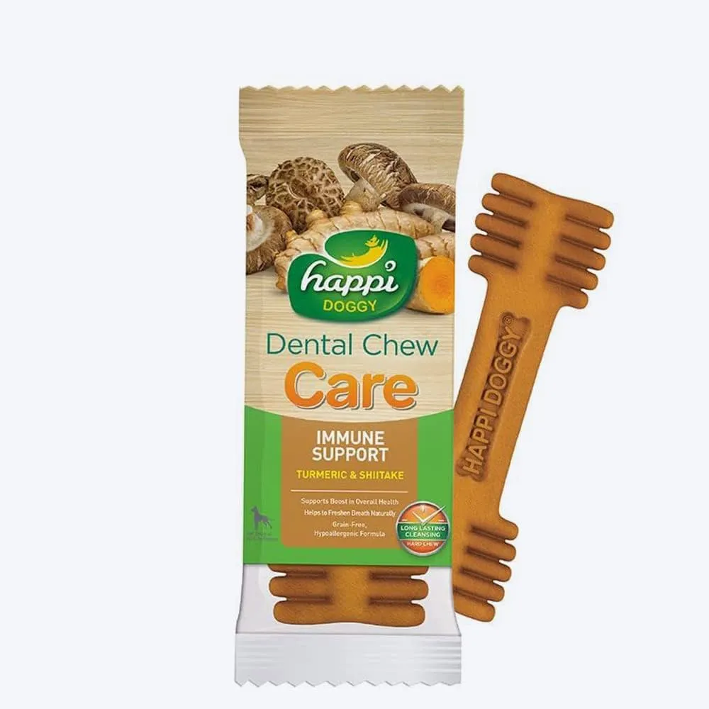 Happi Skippi Dental Chew Care Turmeric & Shiitake Grain Free Dog Treat - Single