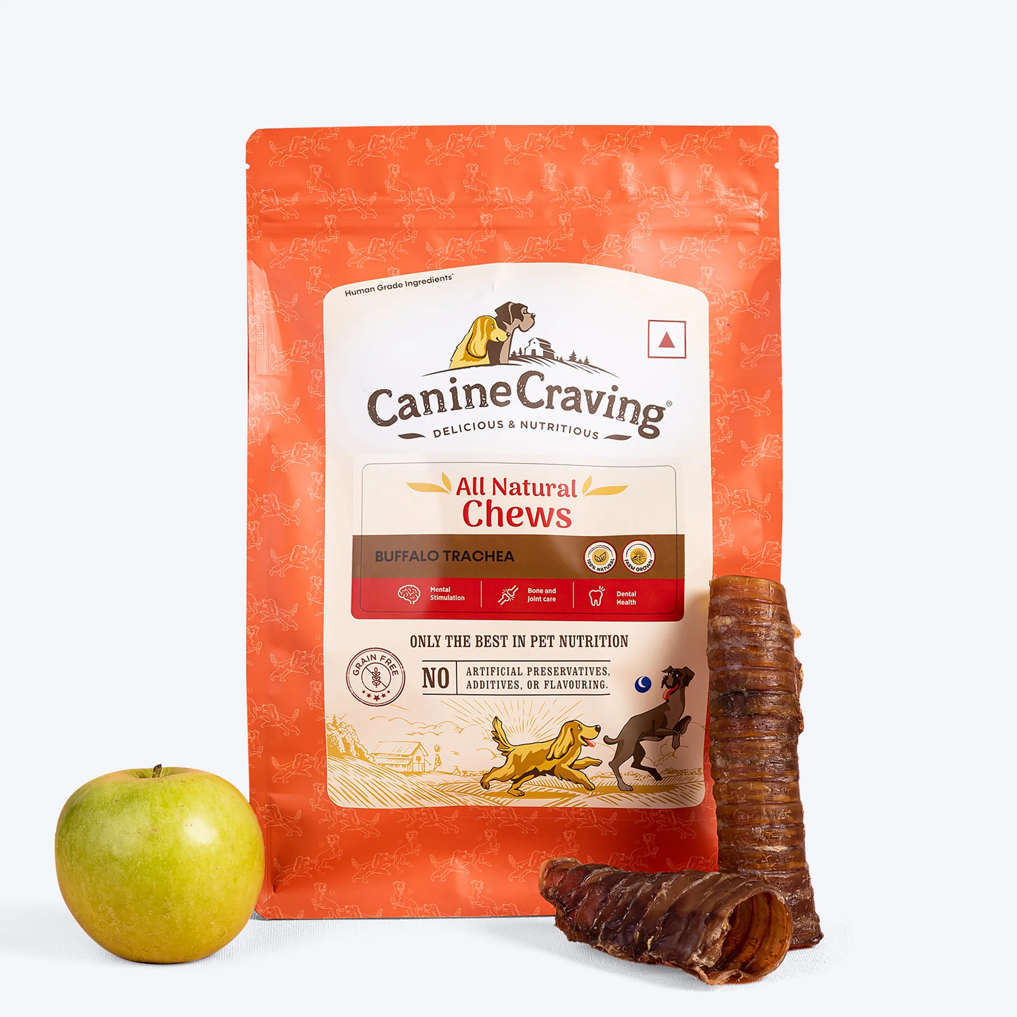 Canine Craving Buffalo Trachea Natural Chew Dog Treats