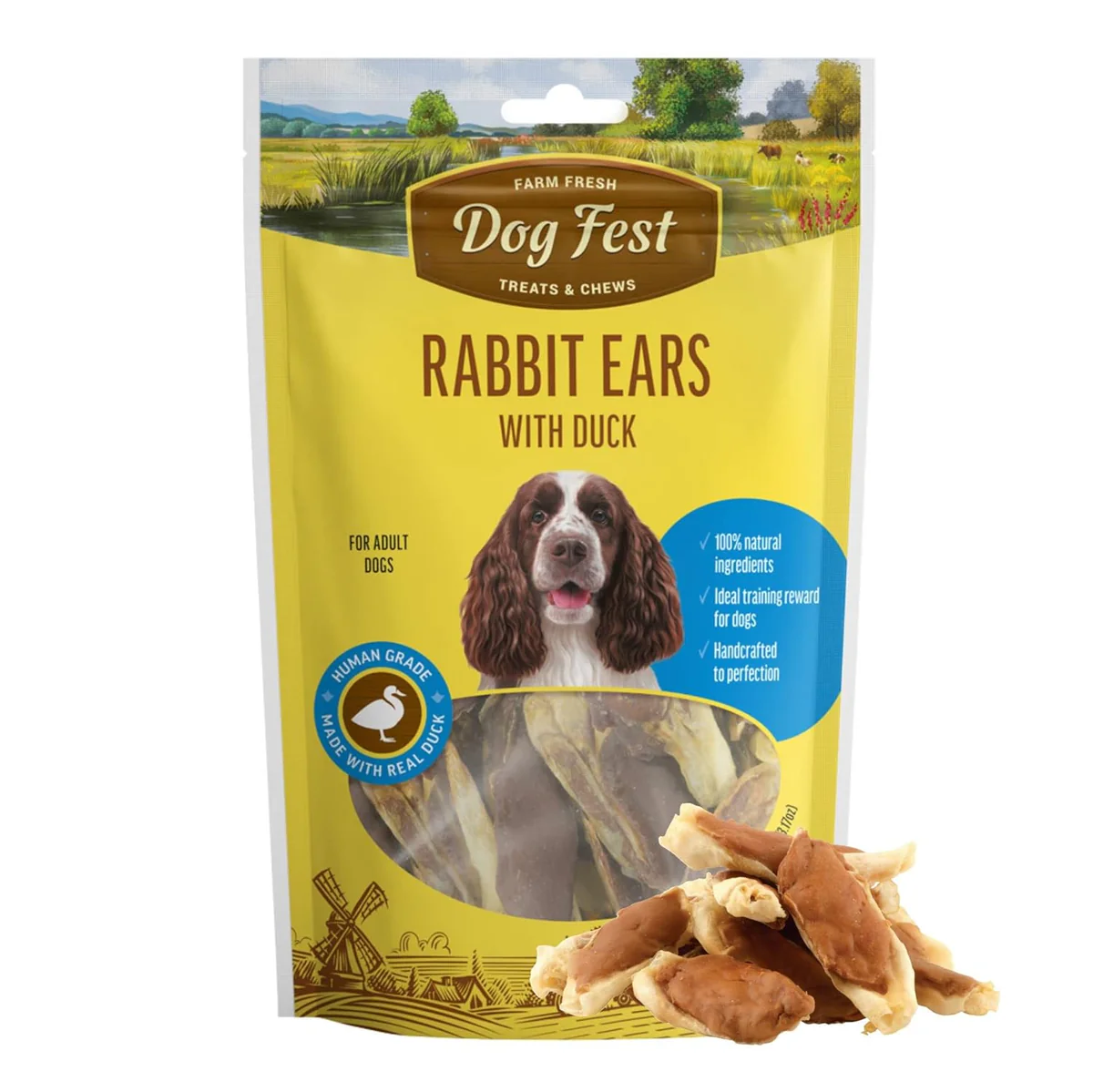 Dog Fest Rabbit Ears with Duck for Adult Dogs