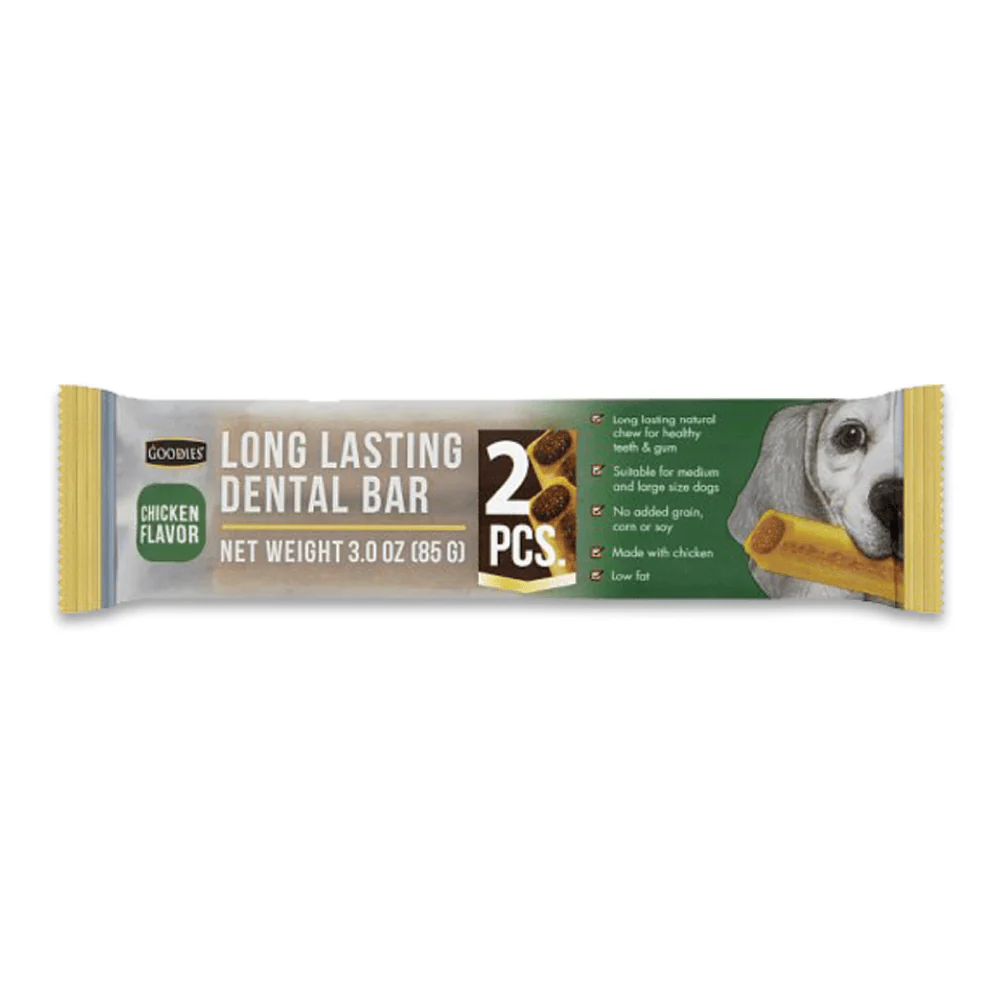 Goodies Long Lasting Dental Bar Chicken Flavour Dog Treat 2 in 1