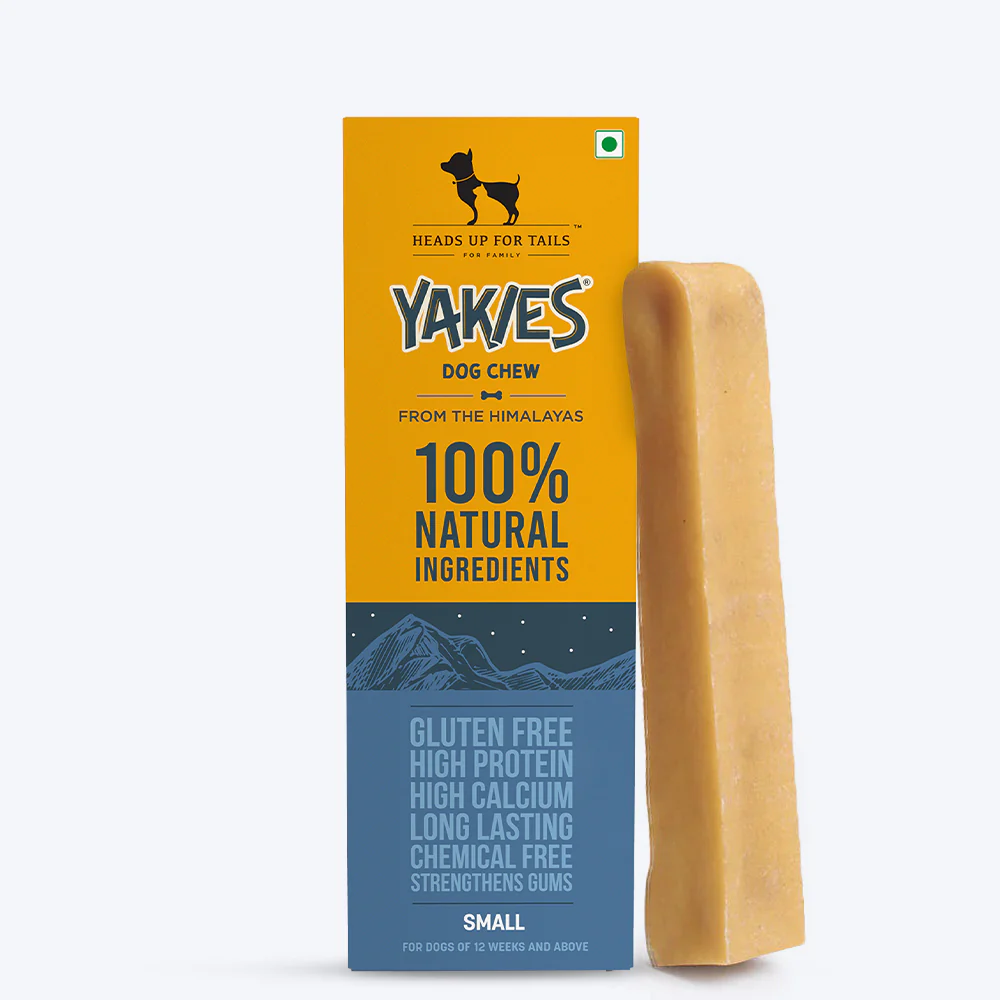 Heads Up For Tails Yakies Natural & Vegetarian Gluten Free Chew Bone For Dogs