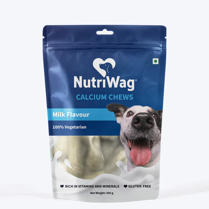 NutriWag Milk Calcium Chew Bones Dog Treats