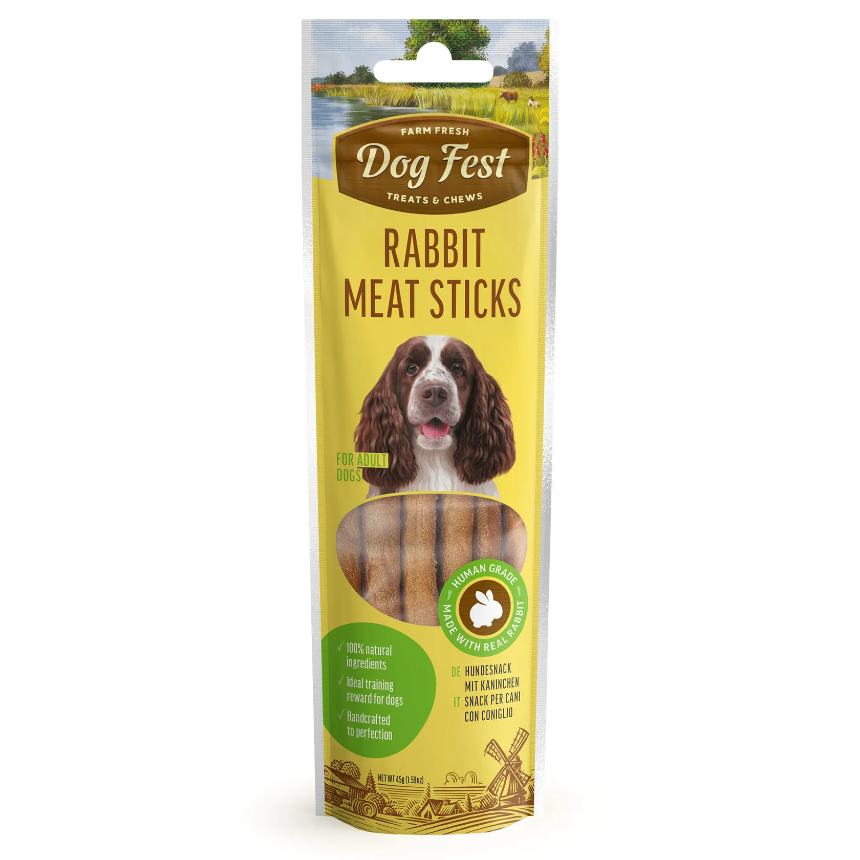 Dog Fest Rabbit Meat Sticks For Adult Dogs