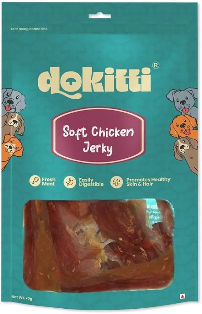 Dokitti Soft Chicken Jerky Dog Treat