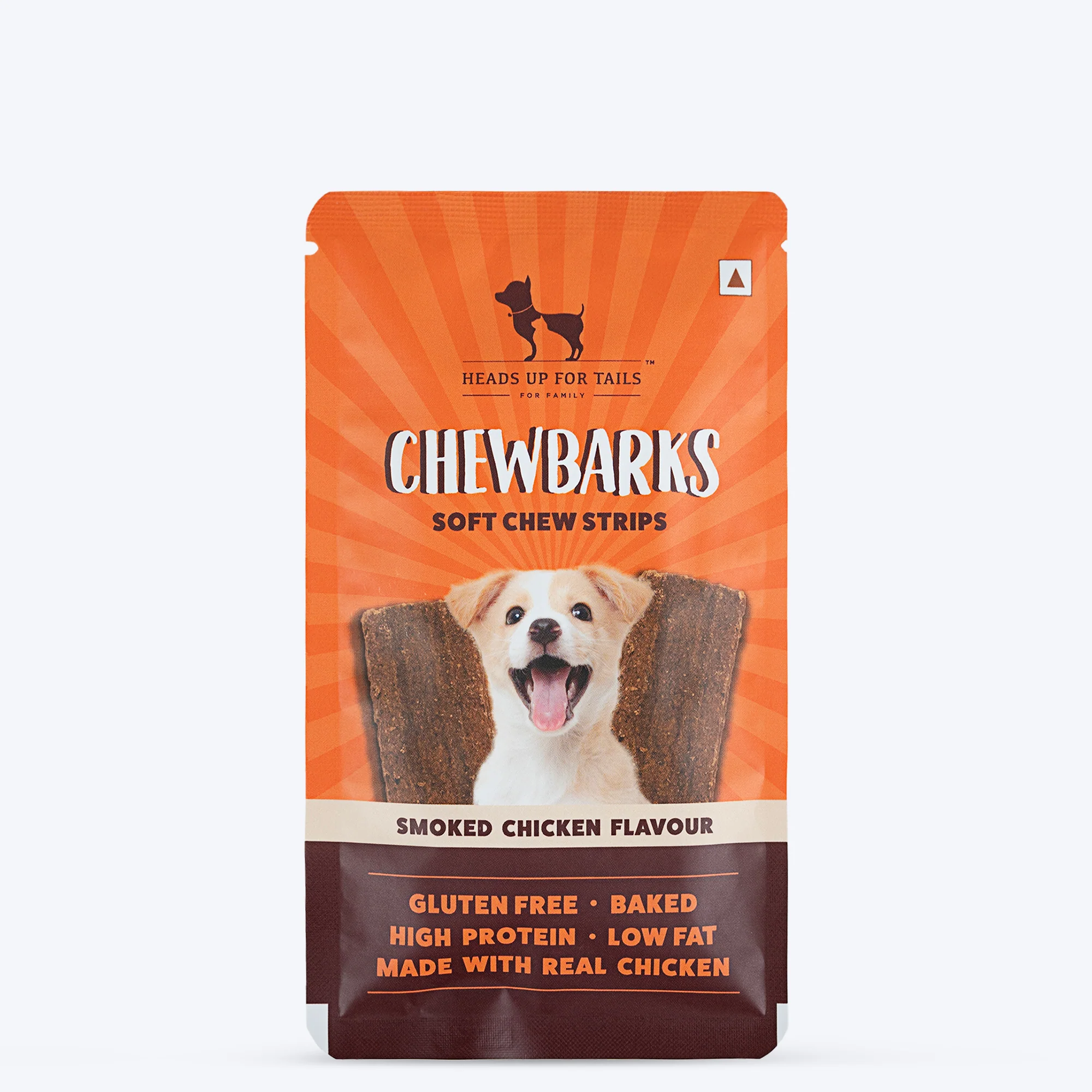 Heads Up For Tails Chewbarks Smoked Chicken Soft Chew Gluten Free Strips Dog Treats
