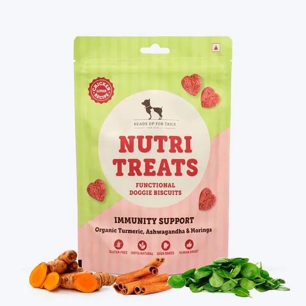 Heads Up For Tails Nutri Chicken Liver Recipe Immunity Support Gluten Free Dog Treats