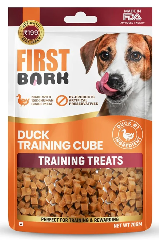 First Bark Duck Training Cubes Dog Treat