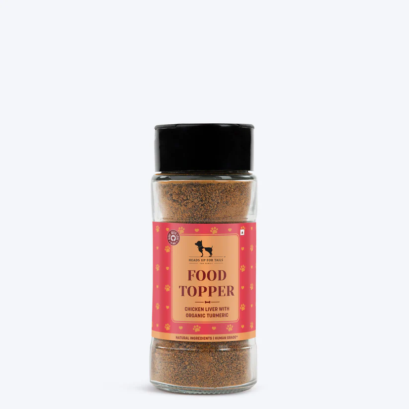 Heads Up For Tails Food Topper Chicken Liver With Organic Turmeric Dog Treats