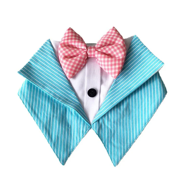 DOB Aqua Strip Tux Bandana