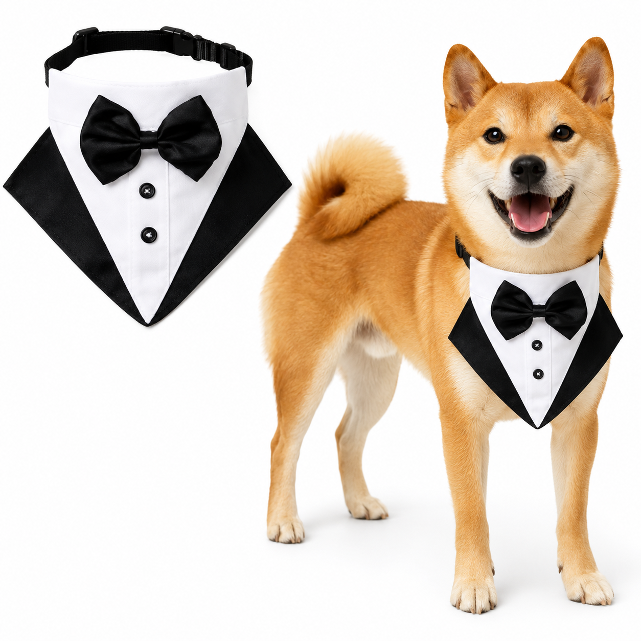 Whoof Whoof Tuxedo Bandana