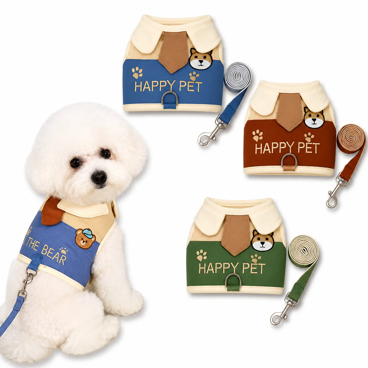 Companion Needs Toy Breed Harness with Tie