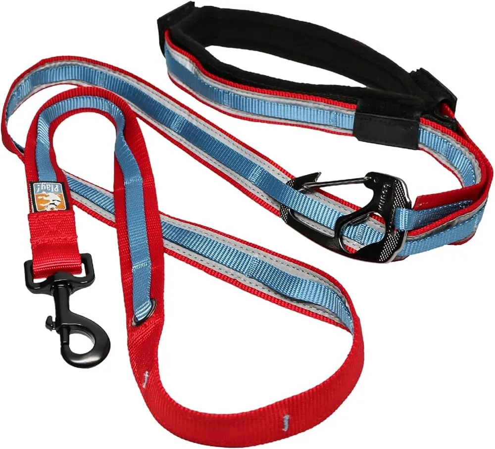 Kurgo Quantum 6-in 1 Dog Leash - Barn Red