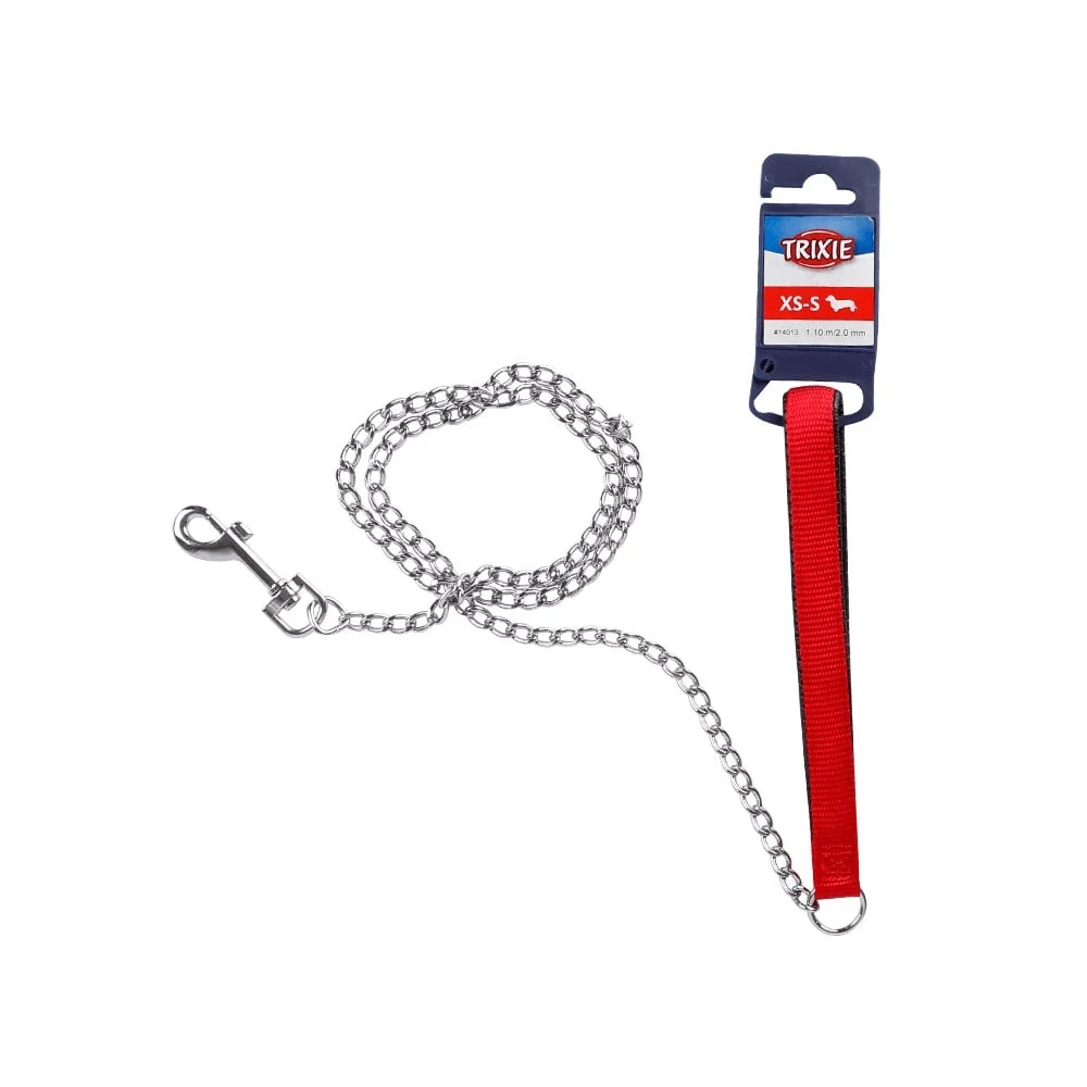 Trixie Chain Leash with Nylon Hand Loop