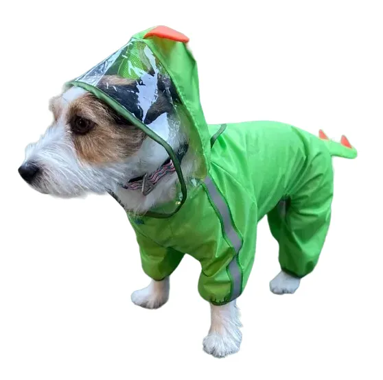 Fofos Pet Raincoat - Dinosaur