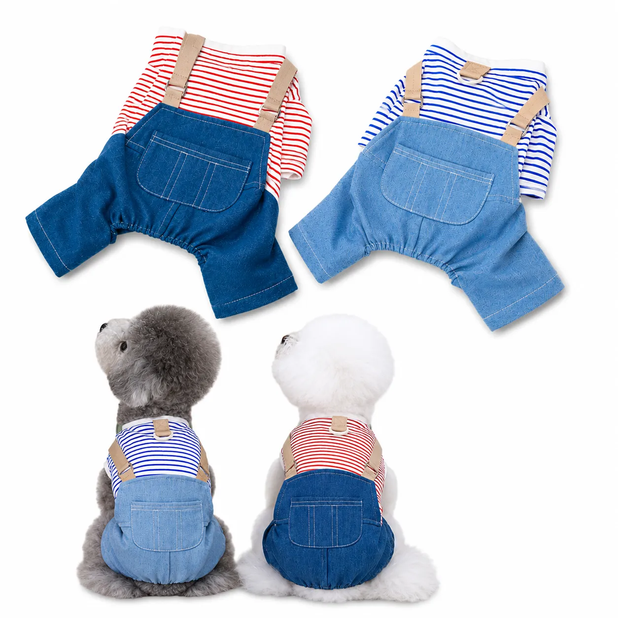 Companion Needs Toy Breed Denim Jump Suit
