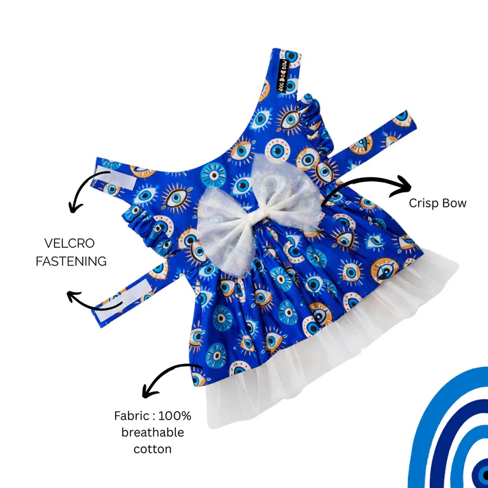 DOB Evil Eye Printed Dress