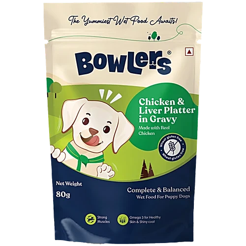 Bowlers Chicken & Liver Platter in Gravy Adult Dog Wet Food