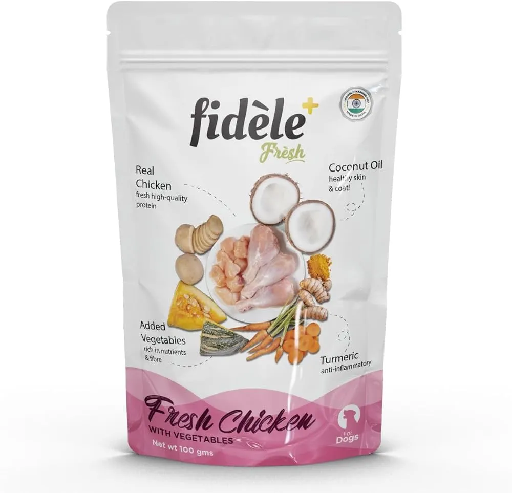 Fidele Fresh Chicken with Vegetables Broth Wet Dog Food